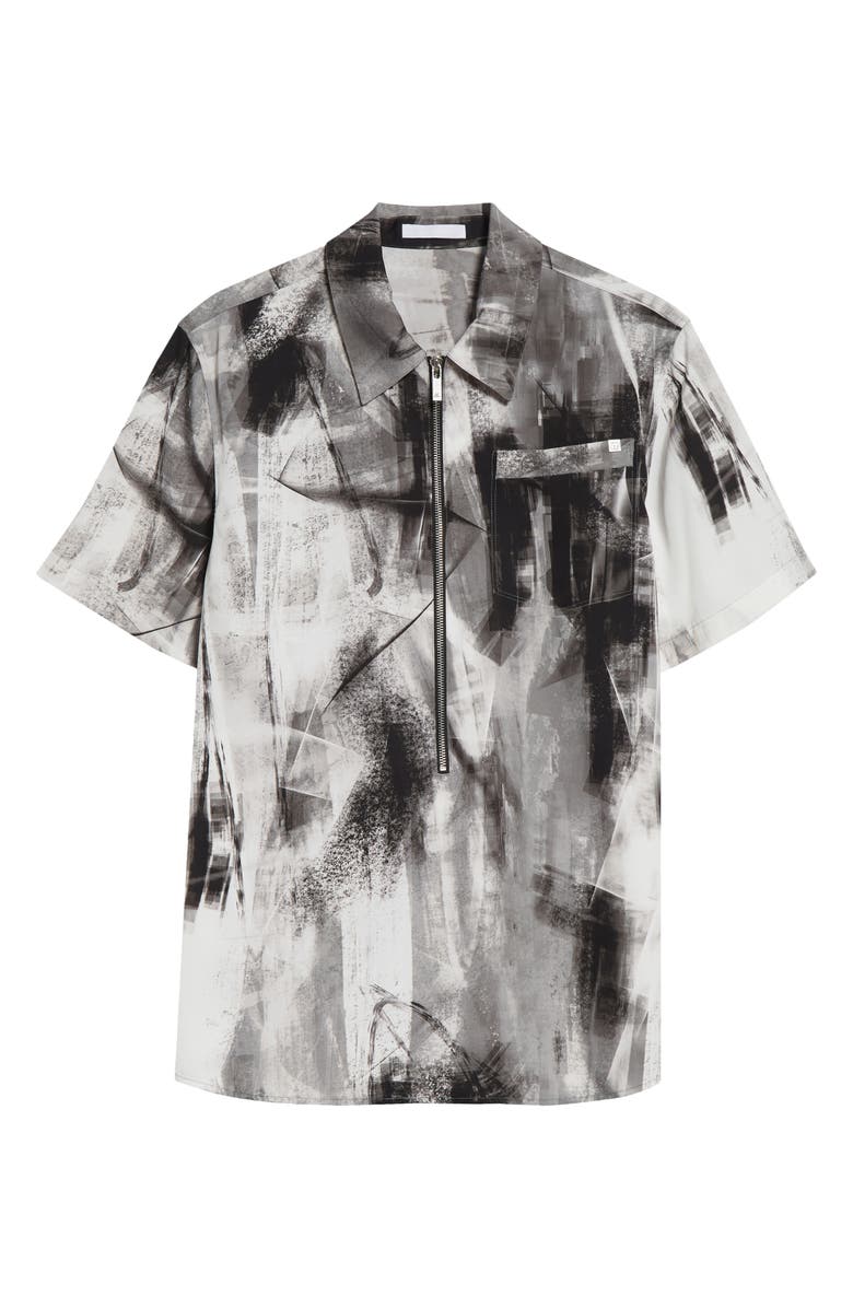 Helmut Lang Zip Scribble Shirt, Alternate, color, 