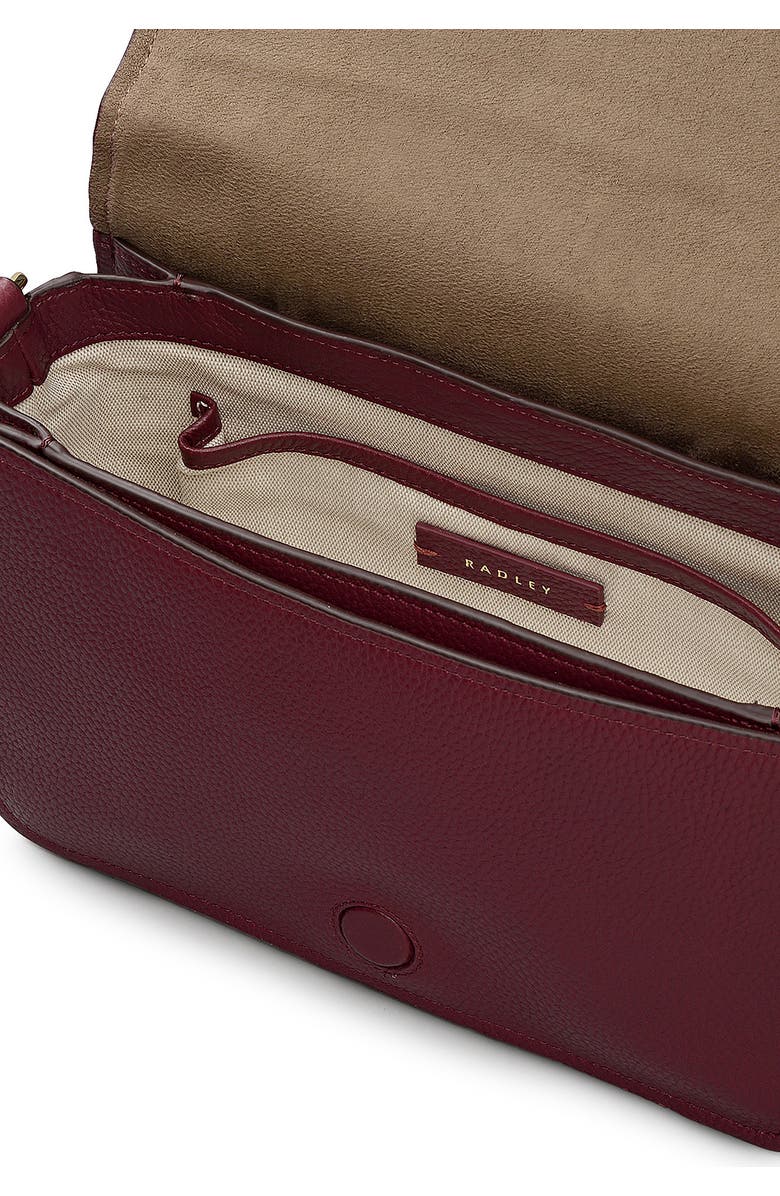 Radley Maldon Mews Medium Flapover Crossbody Bag, Alternate, color, Dark Cherry