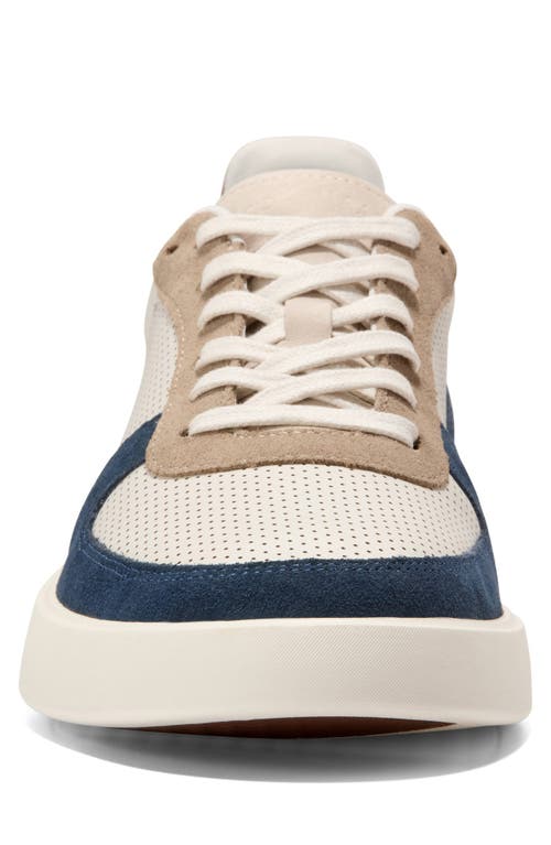 Cole Haan Men's Grand Crosscourt Daily Court Sneakers In Ivory/big Dipper/ivory