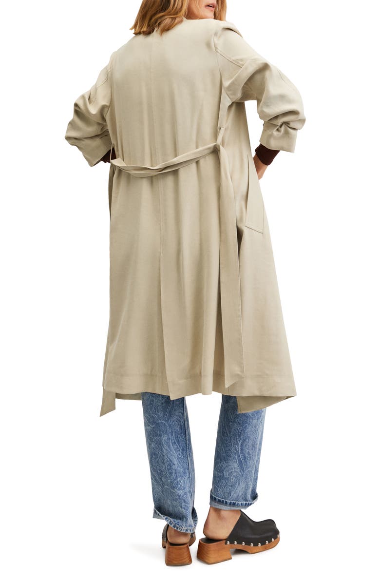 MANGO Belted Trench Coat, Alternate, color,