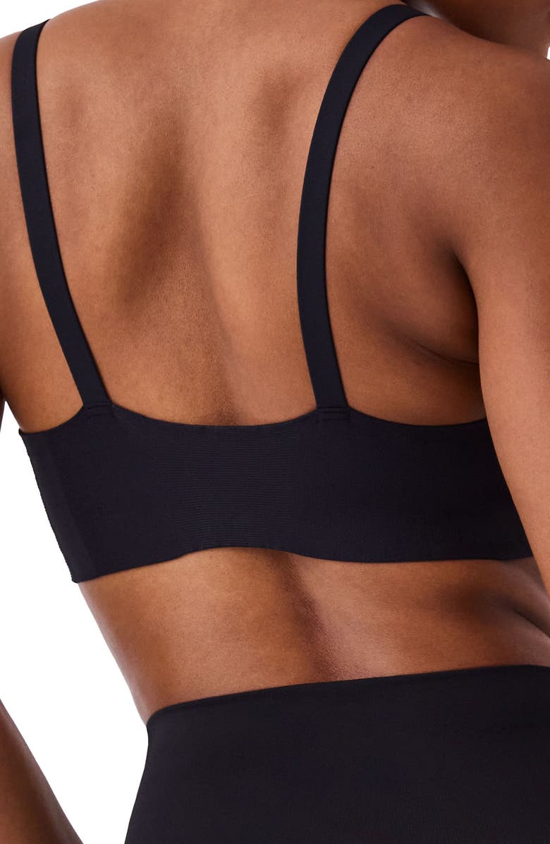 SPANX<sup>®</sup> SPANXsmooth<sup>™</sup> Bra-llelujah!<sup>®</sup> Adjustable Plunge Wireless Lift Bra, Alternate, color, Very Black