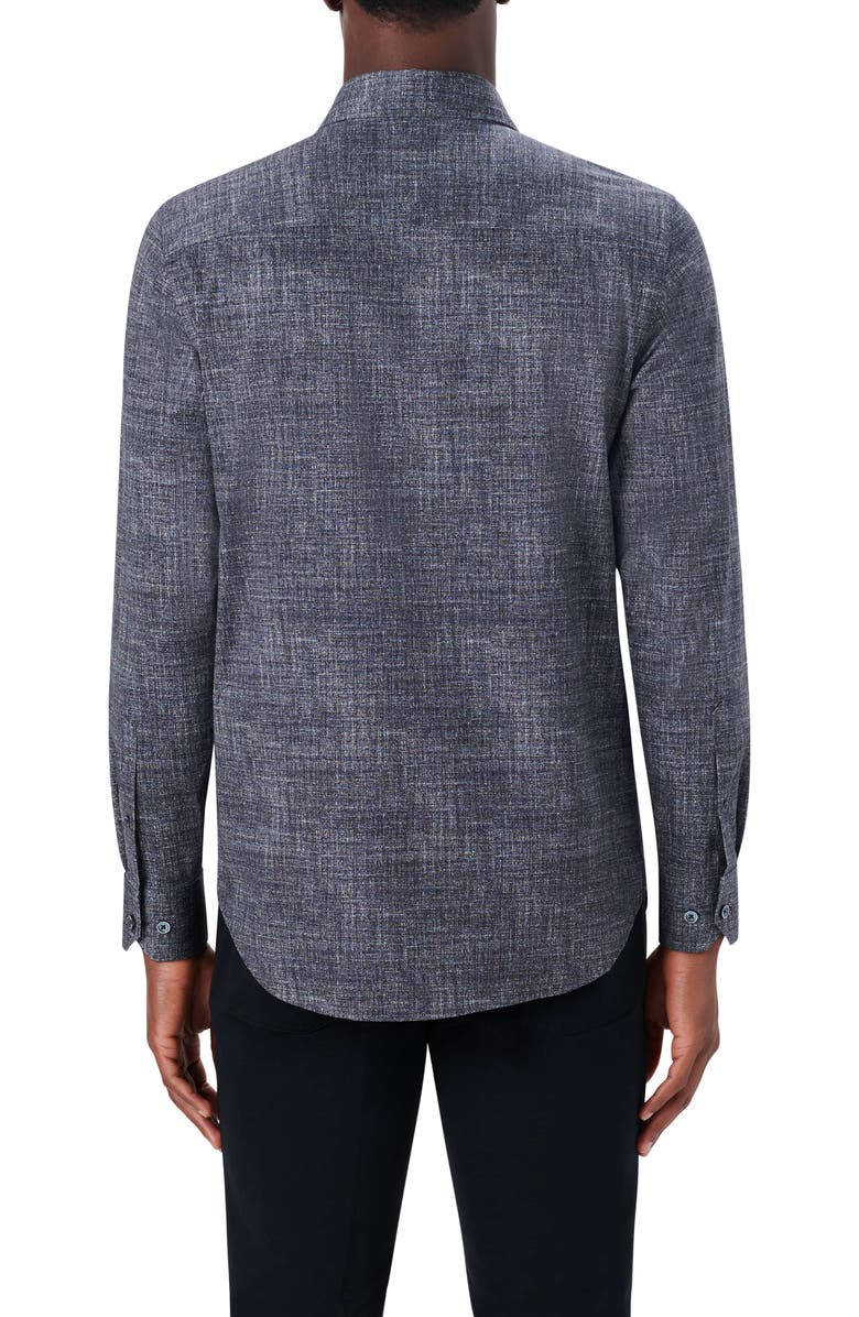 Bugatchi OoohCotton<sup>®</sup> Print Button-Up Shirt, Alternate, color, 
