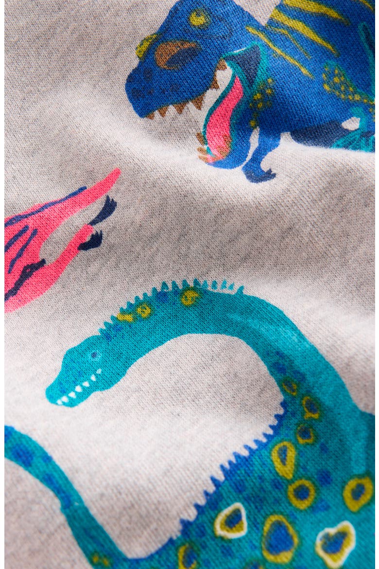 Kids' Dino Print Cotton Sweatshirt, Alternate, color, GREY DINOS