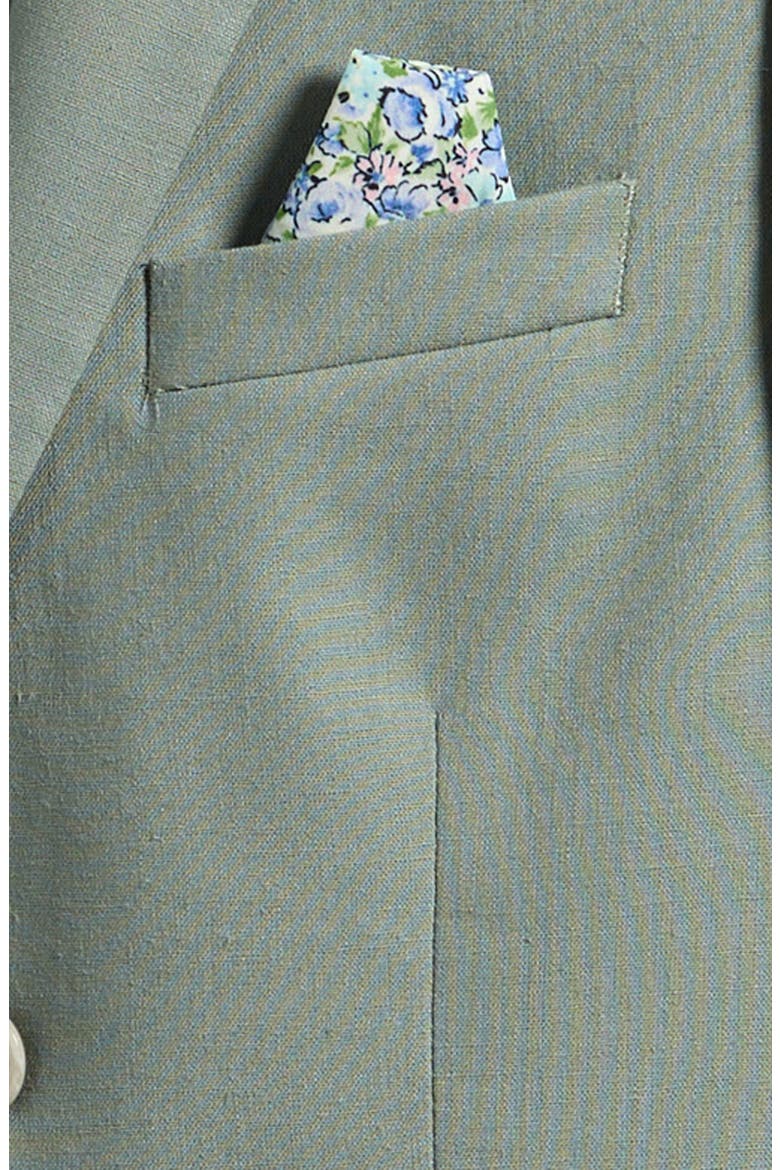 Kids' Linen Blend Suit Jacket, Alternate, color, SAGE