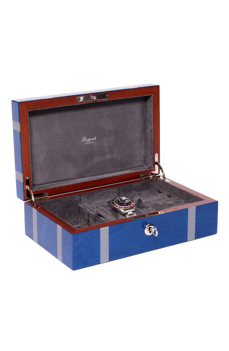 Rapport London CARNABY WATCH AND ACCESSORY BOX, Alternate, color, Blue