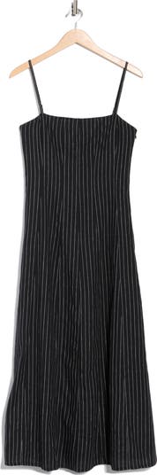 Bianca Pinstripe Midi Dress