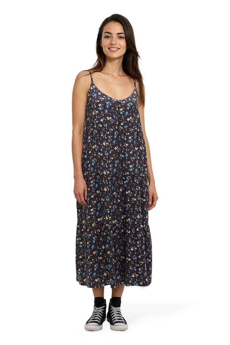 EcoWoven Crepe Hopewell Dress, Main, color, Graphite/Scattered Floral