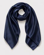SILKSILKY Pure Silk Classic Elegant Square Scarf