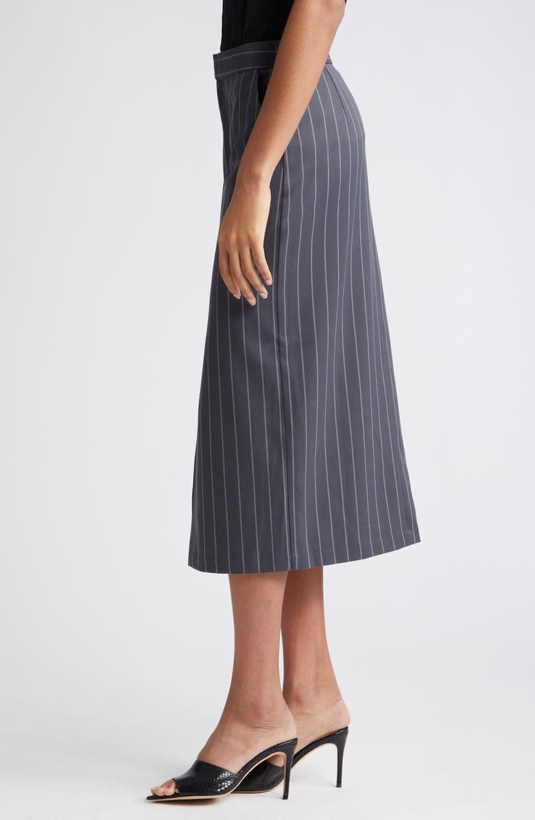 L'AGENCE Madonna Pinstripe Midi Pencil Skirt, Alternate, color, 