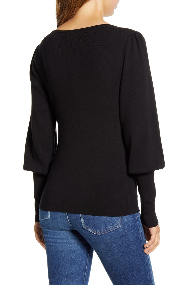 Rachel Parcell Juliet Sleeve Sweater, Alternate, color,