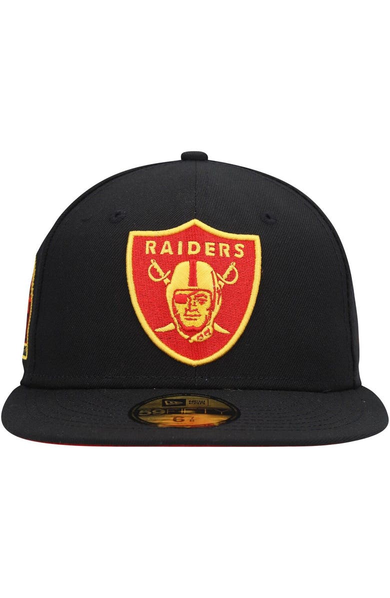 New Era Men's New Era Black Las Vegas Raiders 1993 Pro Bowl Cobra Kai Exclusive 59FIFTY Fitted Hat, Alternate, color, 