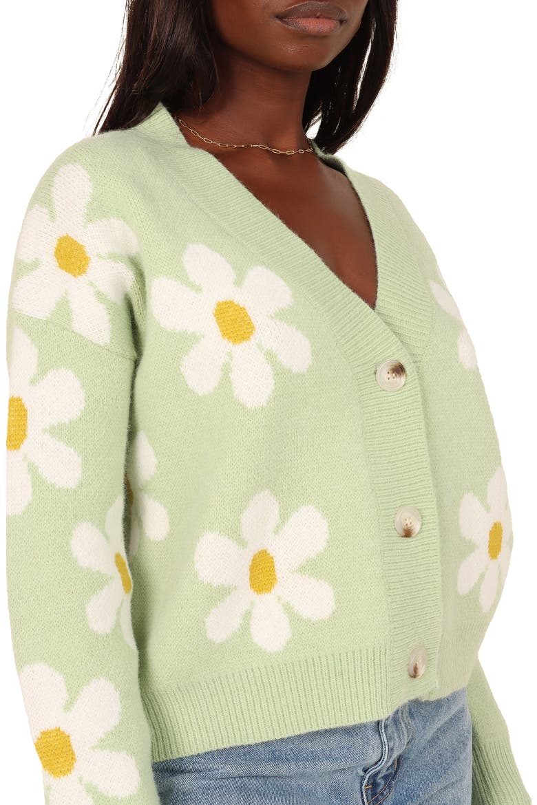 Daisy Cardigan, Alternate, color, GREEN
