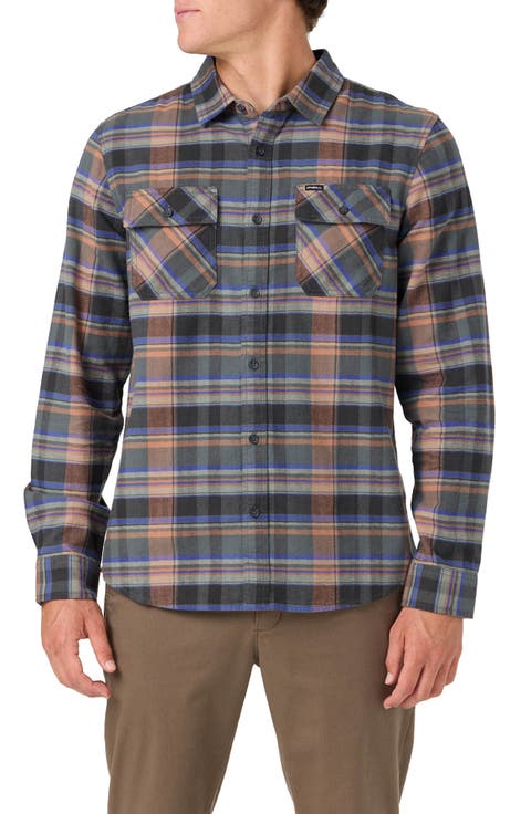 Winslow Plaid Cotton Flannel Button-Up Shirt