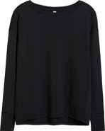 Zella Textured Equilibrium Long Sleeve T-Shirt