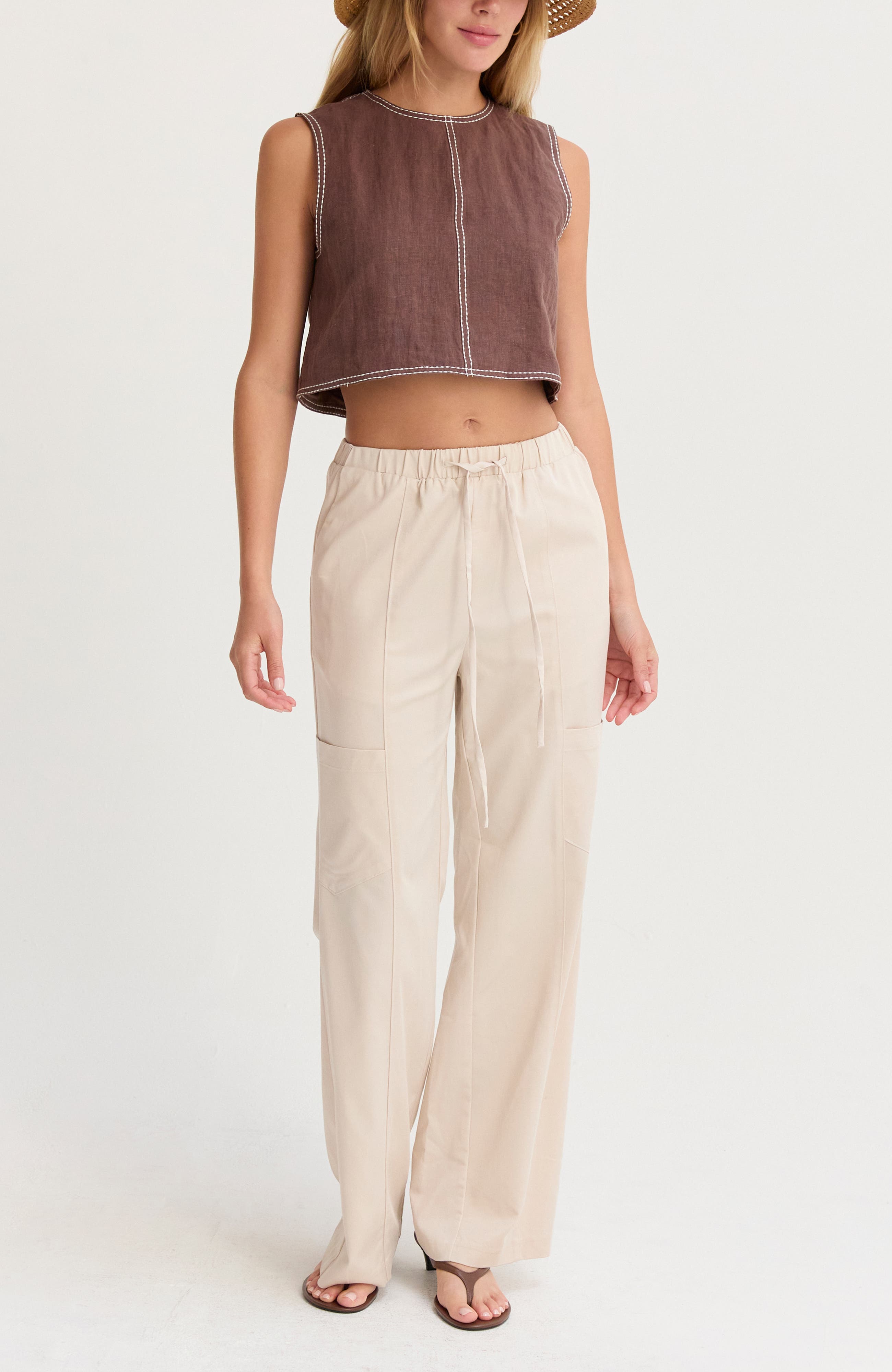 Pull On Tencel Blend Pants - image 4