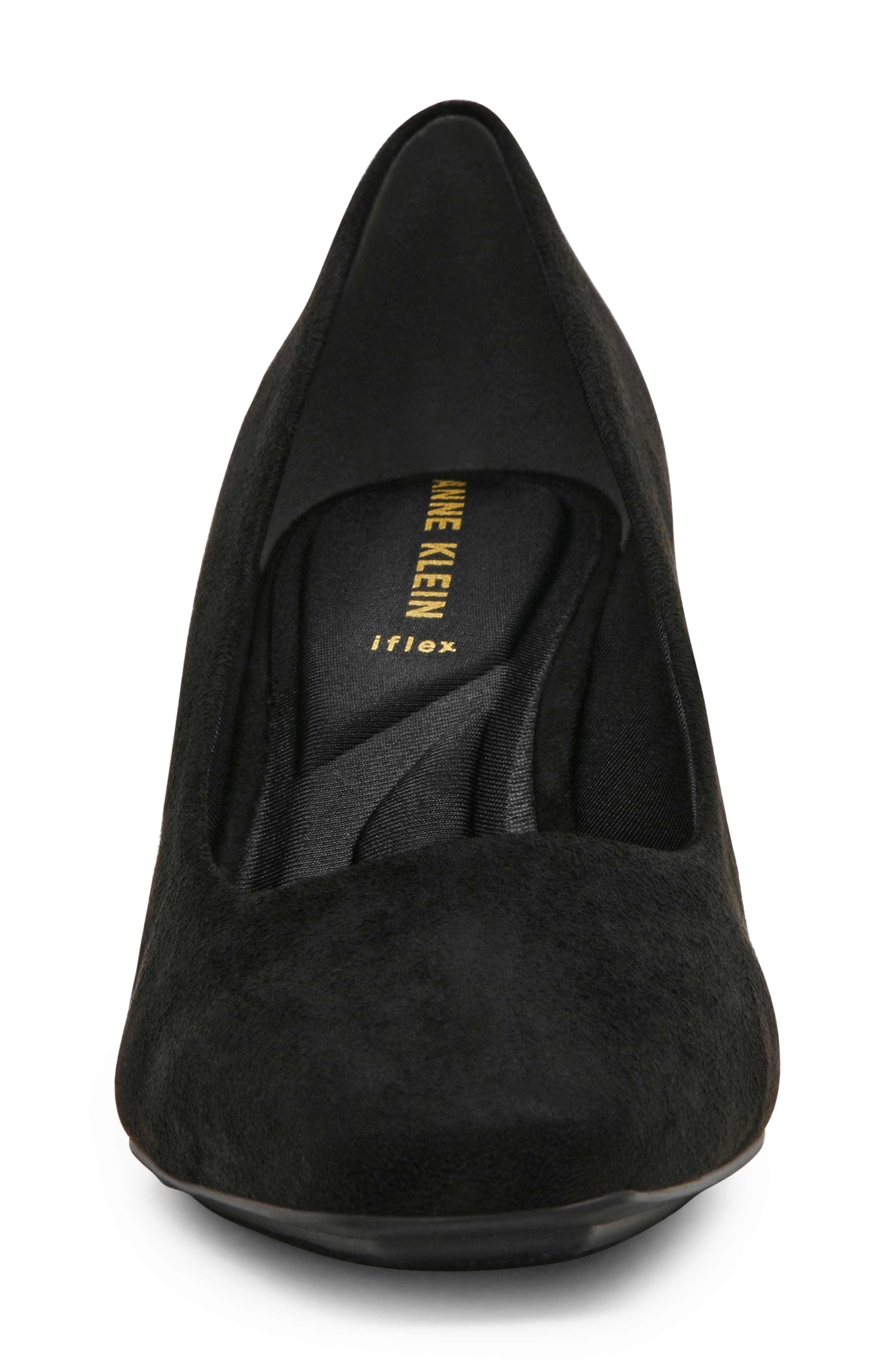 Anne Klein Prima Pump, Alternate, color, Black Suede