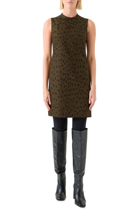 Leopard Print Sheath Dress