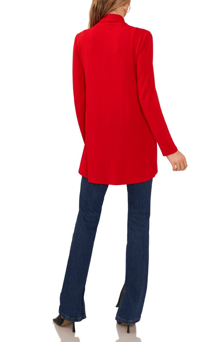 Vince Camuto Open Front Cardigan, Alternate, color, Ultra Red