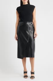 BOSS Flederi Mixed Media Midi Dress