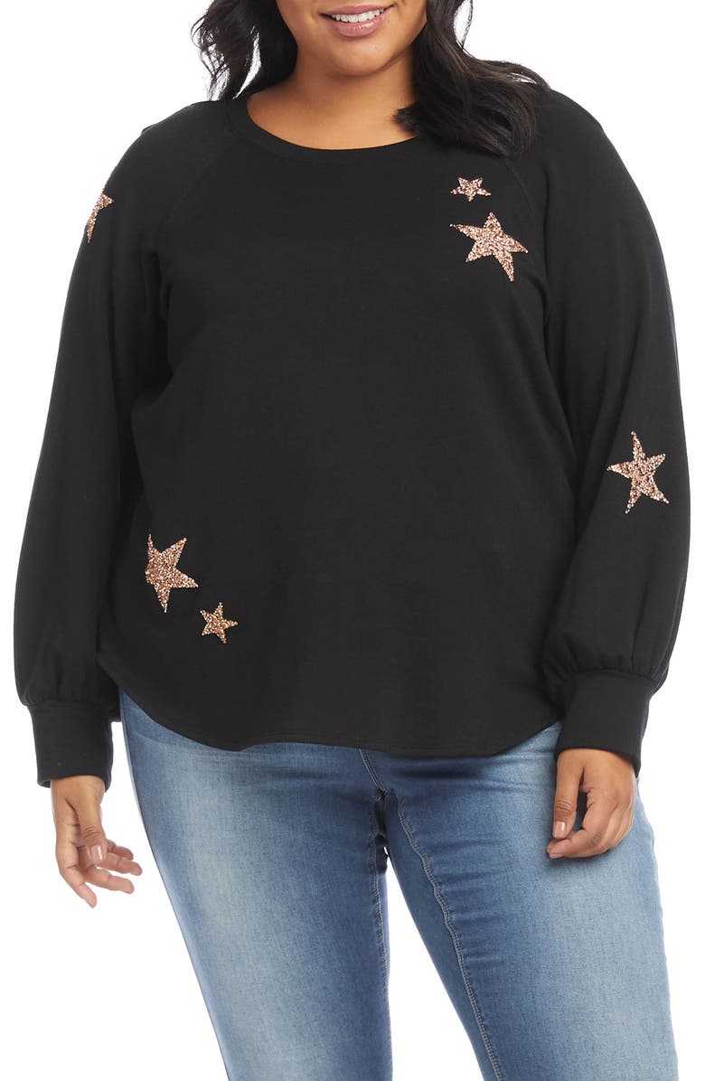 Karen Kane Embellished Sweatshirt, Main, color,