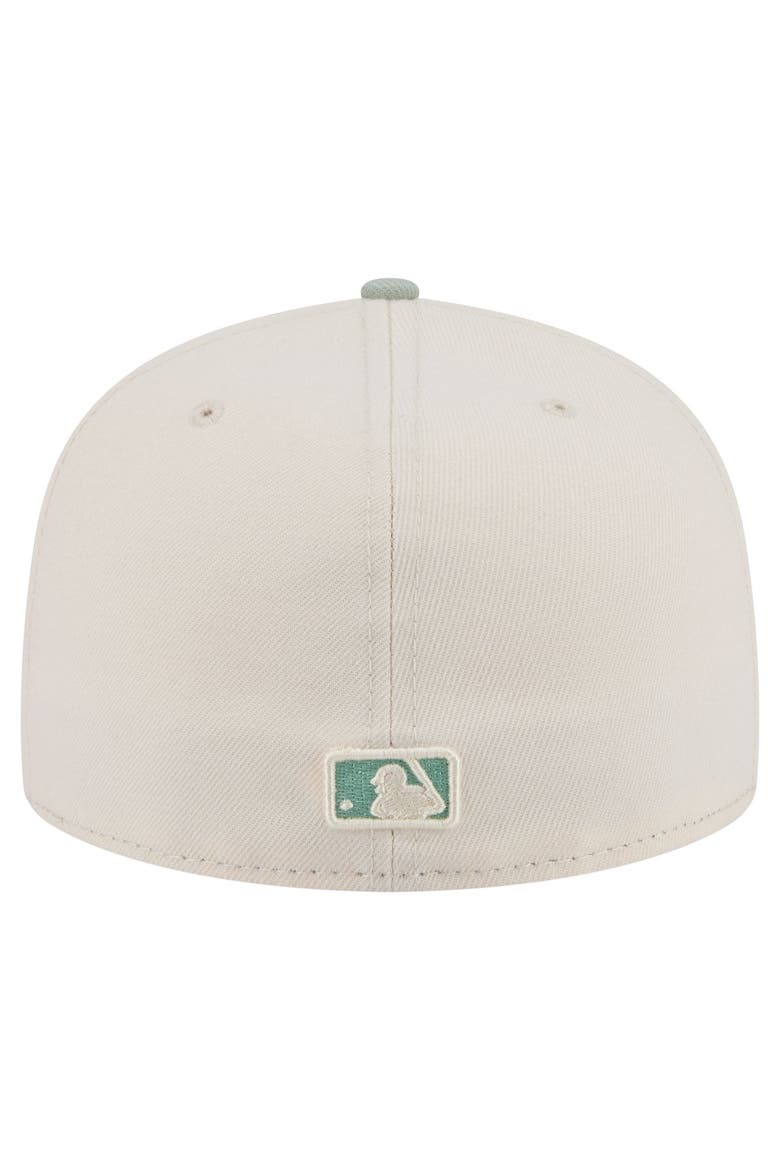 Men's New Era Cream/Green San Francisco Giants Color Pack 59FIFTY Fitted Hat, Alternate, color, Cream