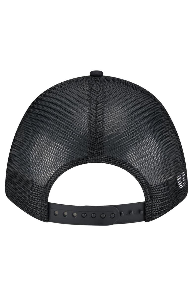 New Era Men's New Era Black New York Mets Gradient 9FORTY A-Frame M-Crown Trucker Adjustable Hat, Alternate, color,