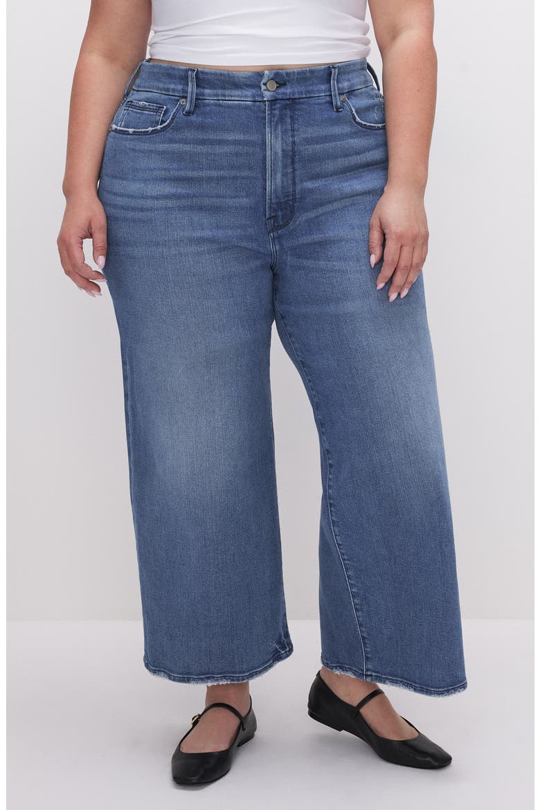 Good Waist Crop Palazzo Jeans, Alternate, color, INDIGO338