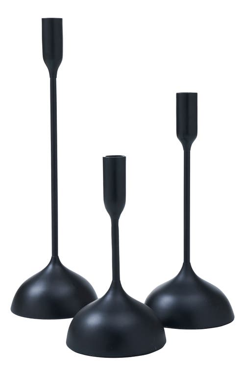 Renwil Ferris Set Of 3 Candleholders In Black