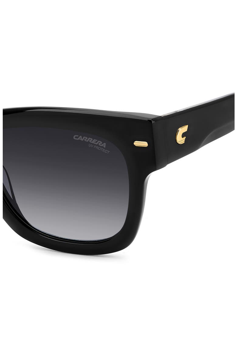 53mm Gradient Square Sunglasses, Alternate, color, BLACK/ DARK GREY SF