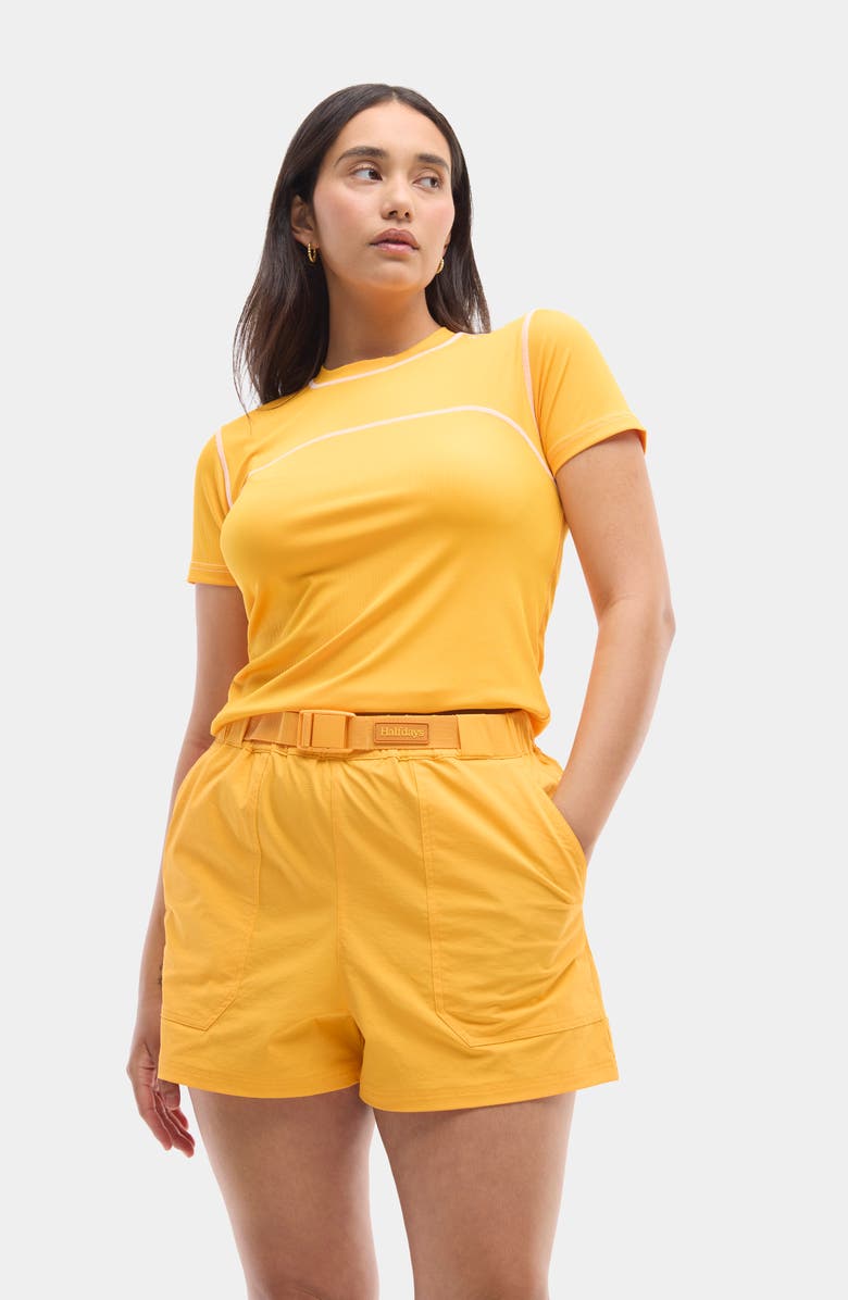 Halfdays Rosalie Trail Shorts, Alternate, color, Zinnia