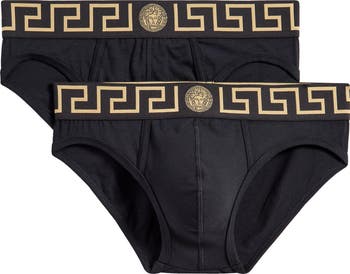 Versace 2-Pack Greca Border Stretch Cotton Briefs | Nordstrom