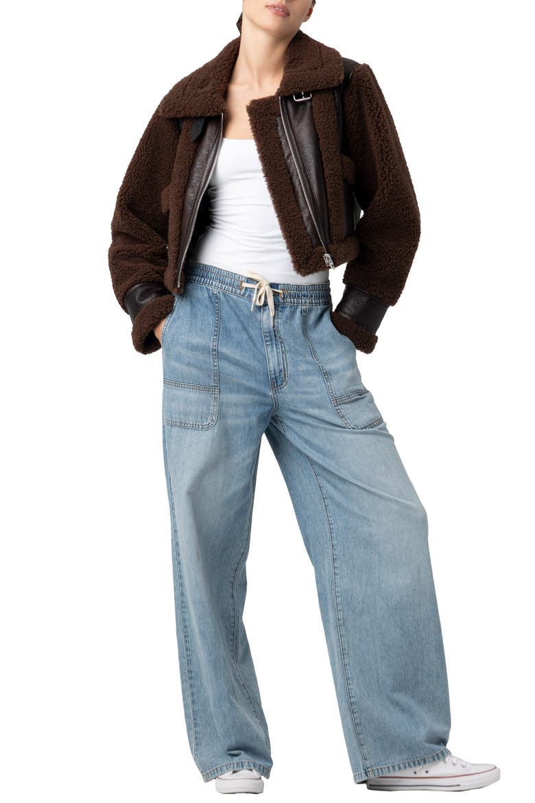 Faux Shearling Jacket, Alternate, color, HEAD START