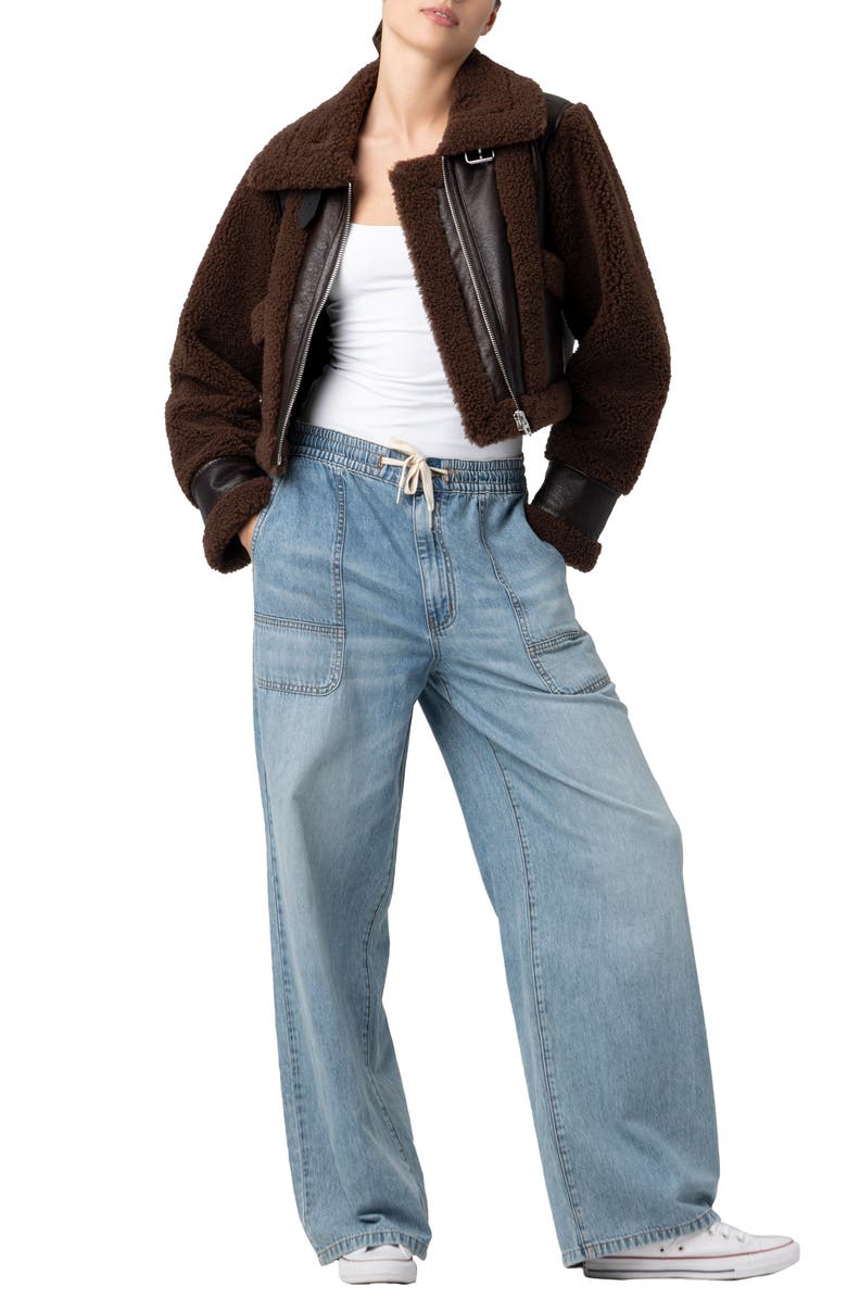 BLANKNYC Faux Shearling Jacket, Alternate, color, Head Start