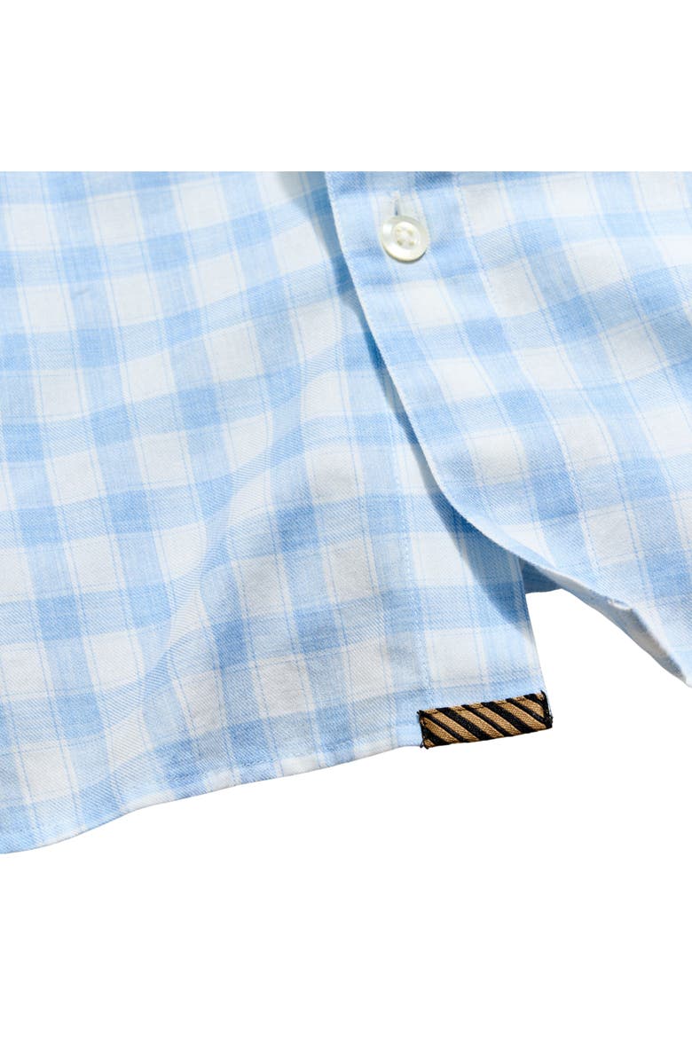 Billy Reid Hutcheson Plaid Button-Up Sport Shirt, Alternate, color, Light Blue/ White