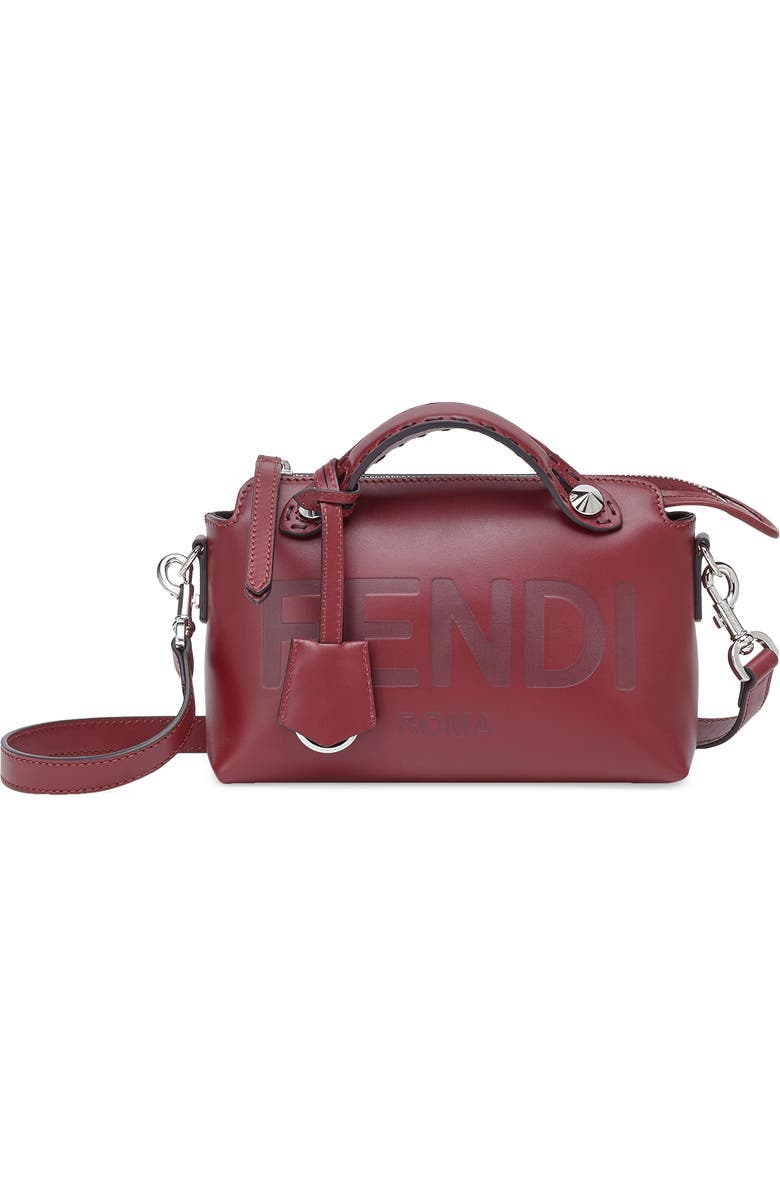 Fendi Mini By the Way Leather Crossbody Bag, Main, color,