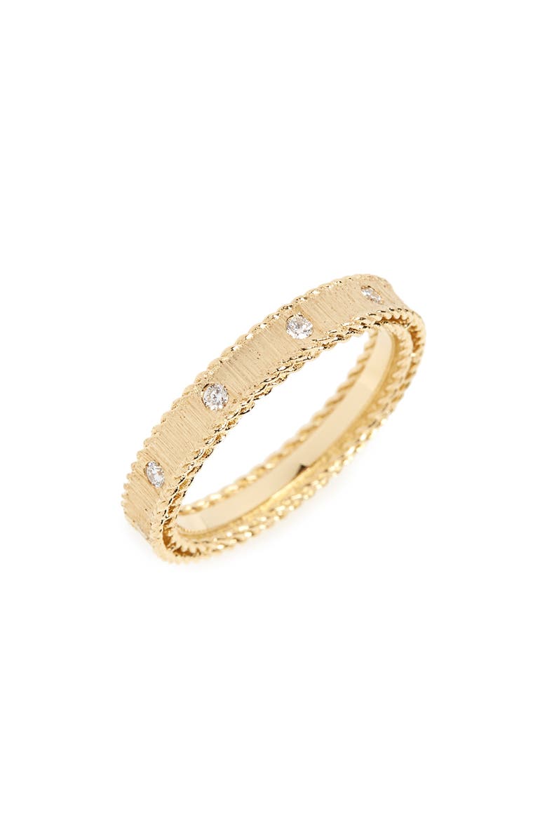 Roberto Coin Diamond Princess Ring, Main, color, D0.13 Ghs1 18Kyg