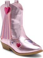 Tucker + Tate Kids' Cara Heart Faux Leather Western Boot