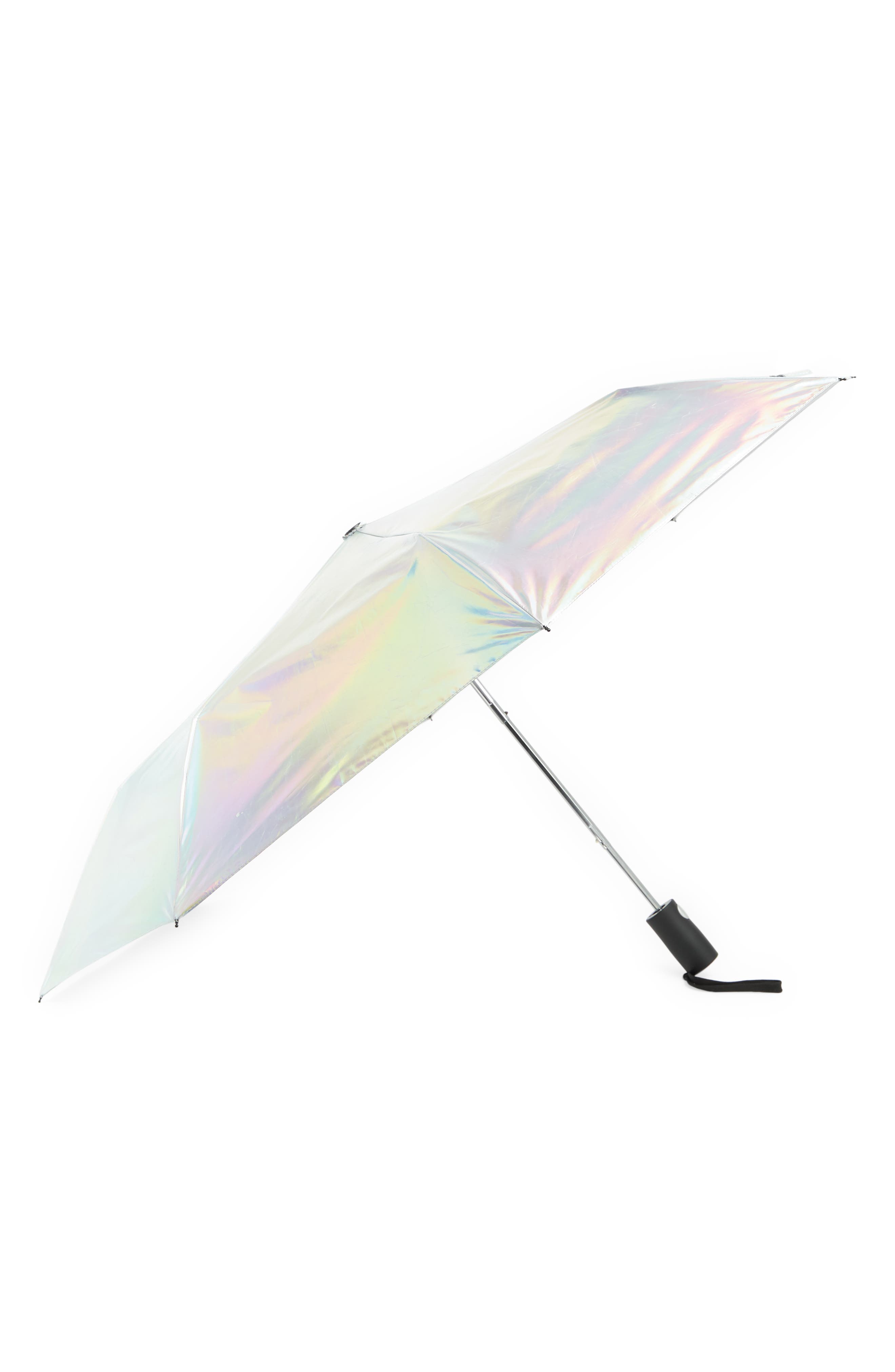 ShedRain Iridescent Auto Open & Close Compact Umbrella