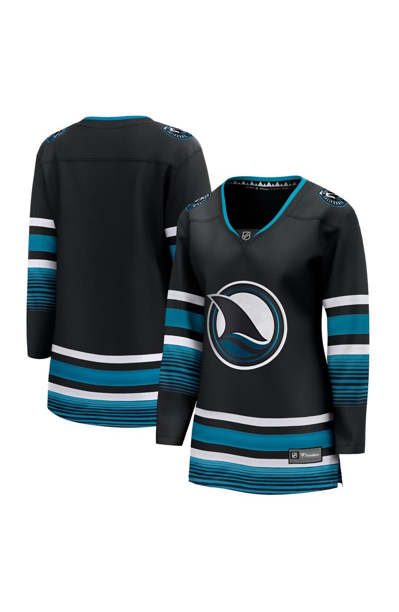 FANATICS Women's Fanatics Branded Black San Jose Sharks Alternate Premier Breakaway Jersey, Alternate, color,