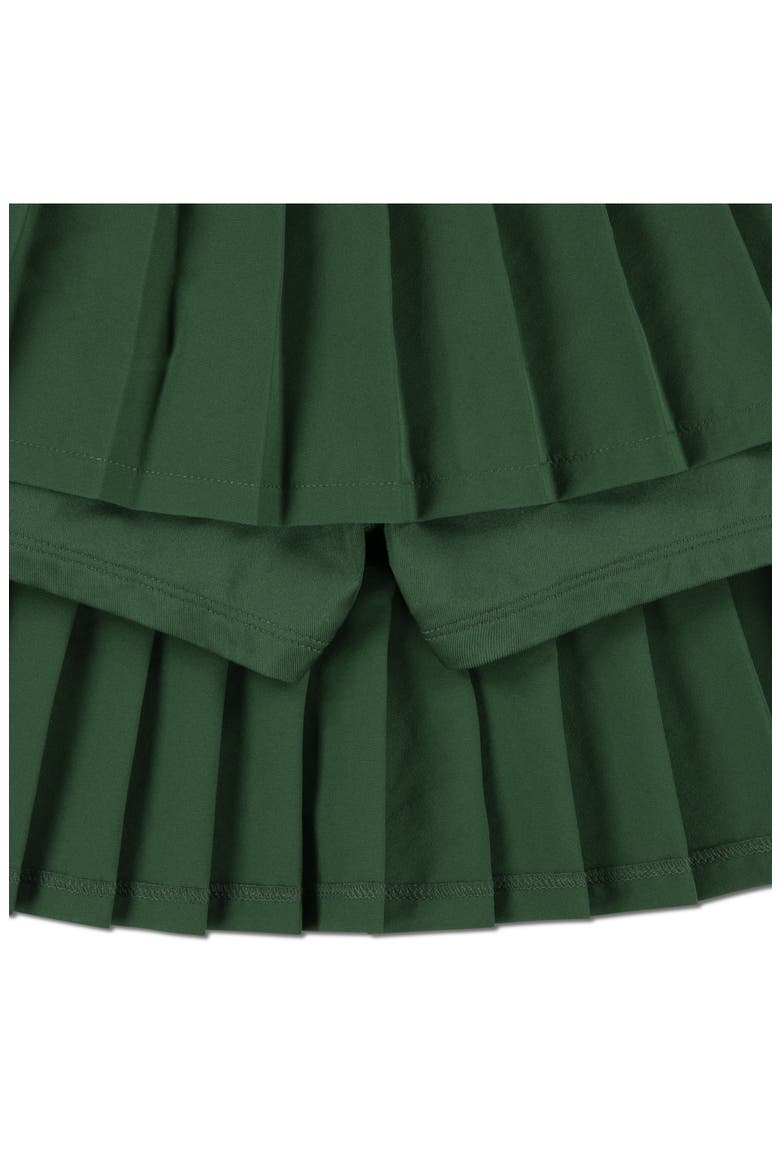 Kids' Pleated Logo Sport Pleated Skirt, Alternate, color, VERT