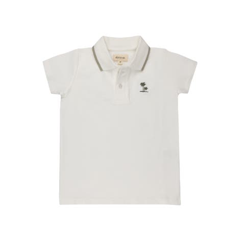 Embroidered Palm Trees Collection - Boys Polo (Toddler, Little Kid & Big Kid)