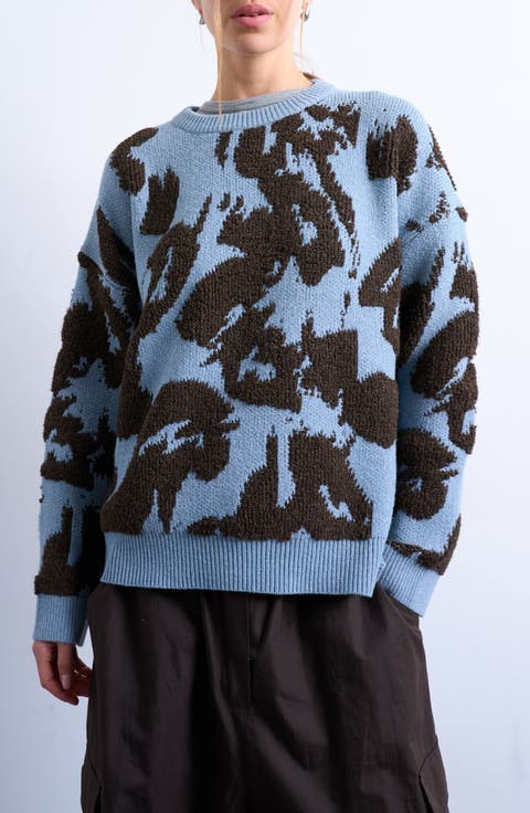 Loop Textured Pattern Sweater