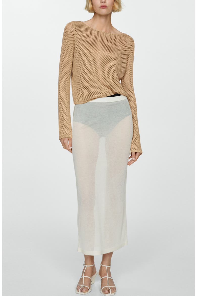 Open Stitch Metallic Sweater, Alternate, color, GOLD