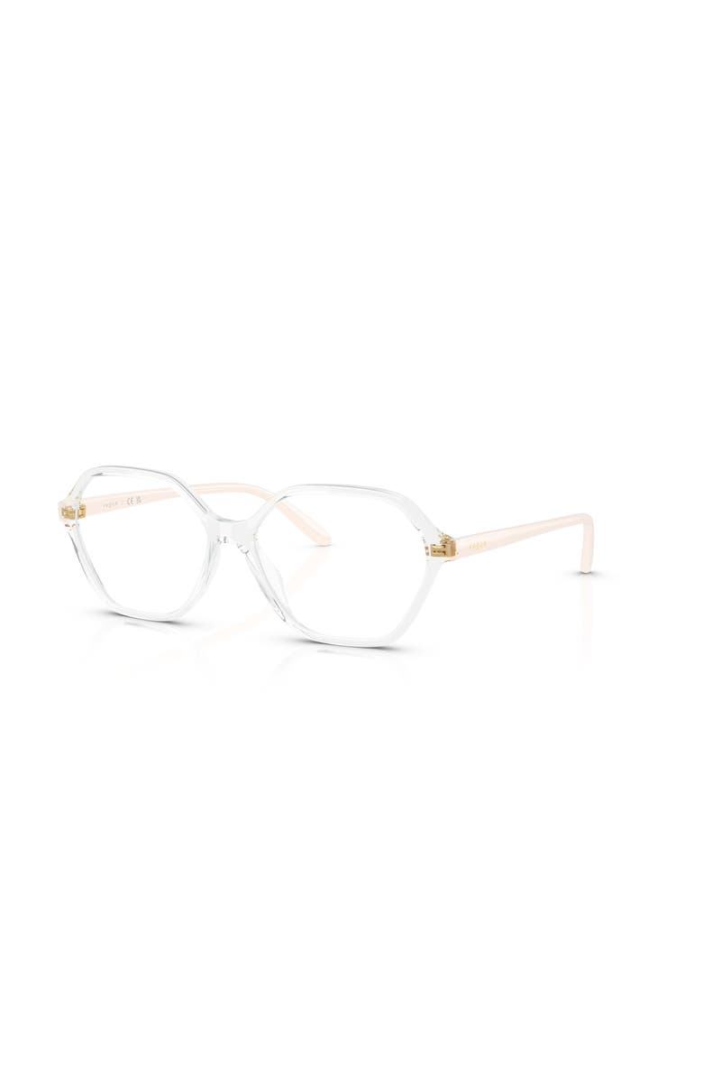 Vogue Eyewear 53mm Irregular optical glasses, Main, color, Transparent
