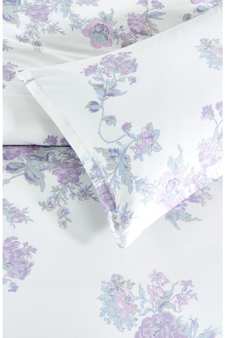 Rose Percale Cotton Duvet Cover & Sham Set, Alternate, color, VIOLET