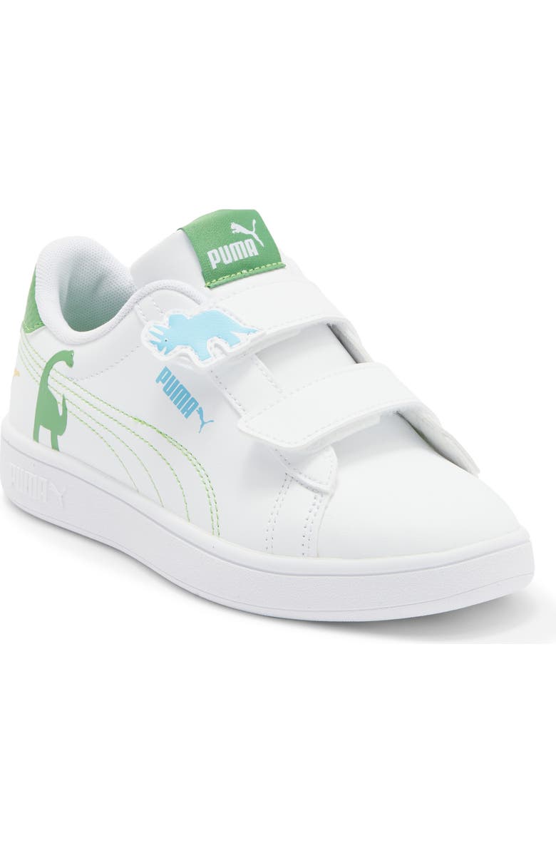 PUMA Kids' Smash 3.0 Sneakers, Main, color, Puma White/ Green Fruit/ Blue