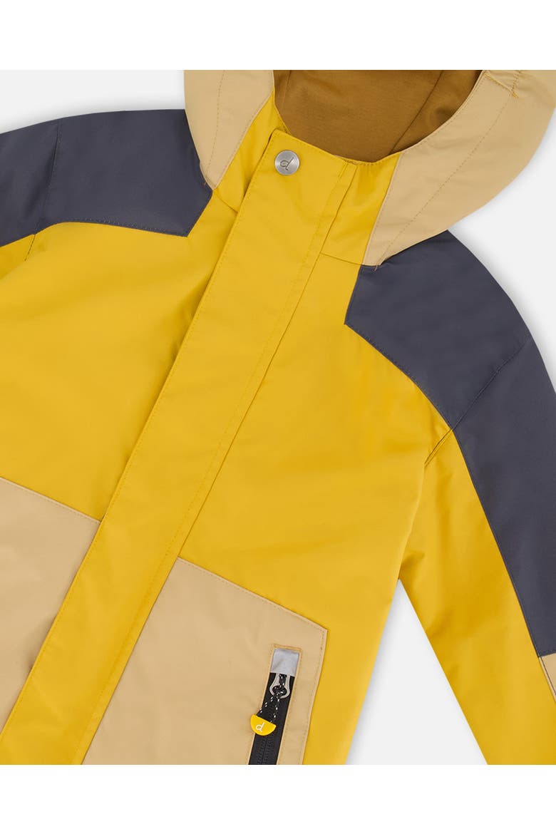 Little Boy's 3 In 1 Mid Season Set Colorblock Yellow, Beige And Gray, Alternate, color, Yellow, Beige And Grey
