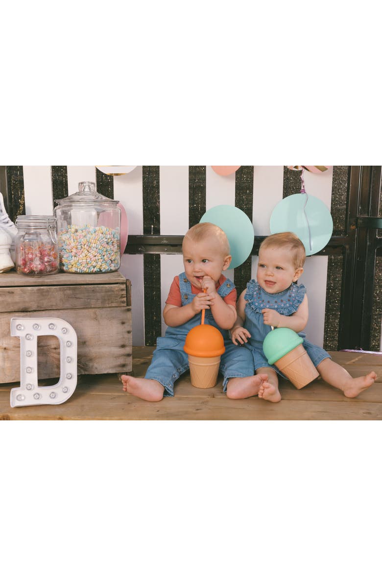 Deux par Deux Baby Boy's Organic Cotton Bodysuit Terracotta, Alternate, color, 