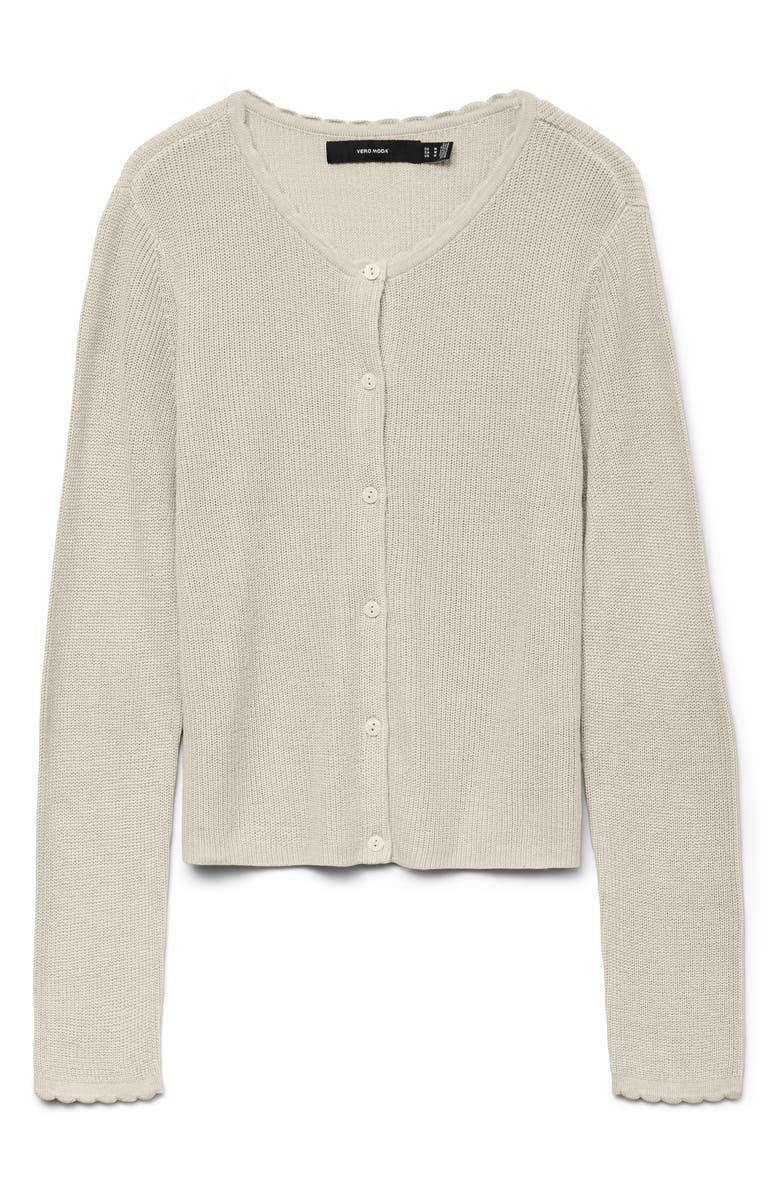 VERO MODA Scallop Cardigan, Main, color,