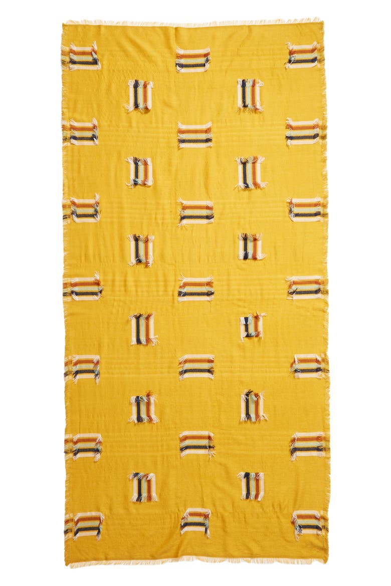 Rainbow Fringe Stripe Scarf, Alternate, color, TUNGSTEN GLOW MULTI